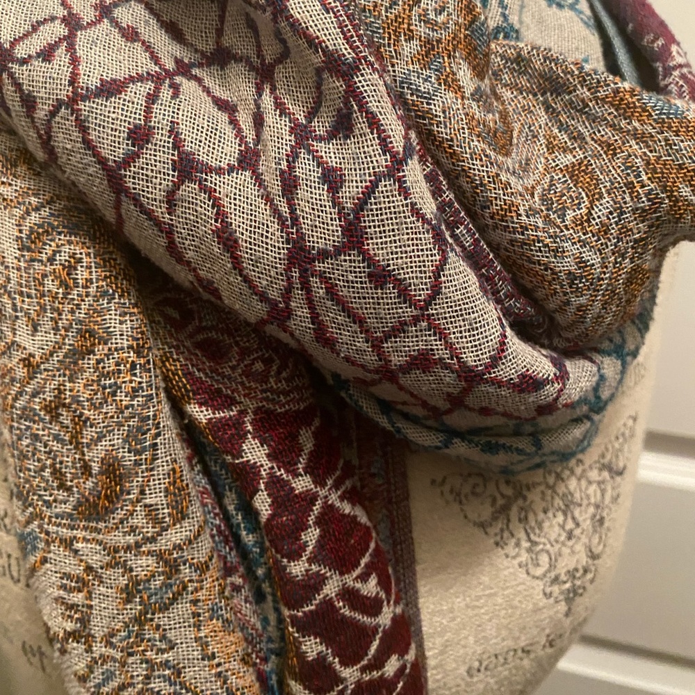 Colorful pashmina scarf